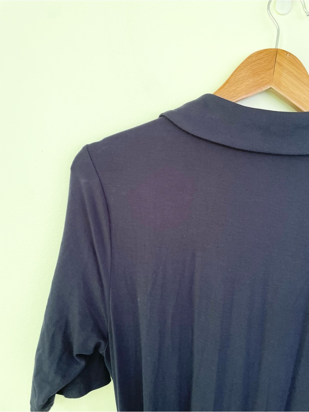 Boden Lavinia Jersey Wrap Dress in Navy Blue Midi Vneck size 10R - Picture 8 of 10